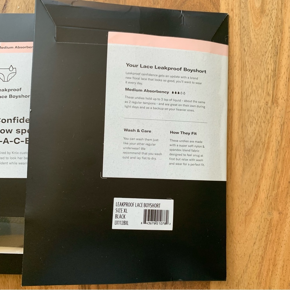 Knix Leakproof Underwear New 4 Bundle - Picture 5 of 8
